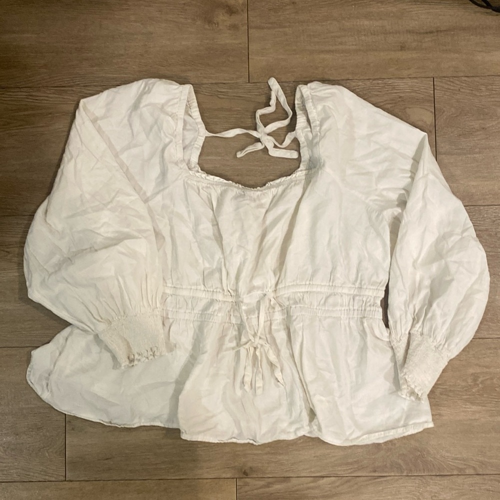 Cream Cottage Blouse